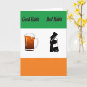 Carte Encouragement du jour de St Patrick (Fleur jaune)