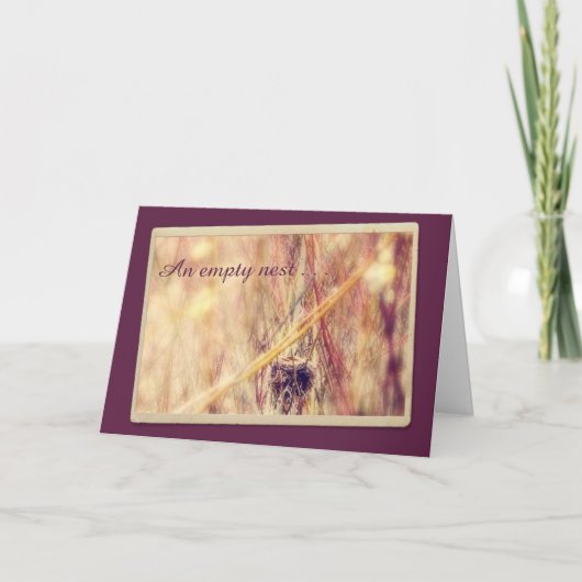 Carte Encouragement du nid vide (Devant)