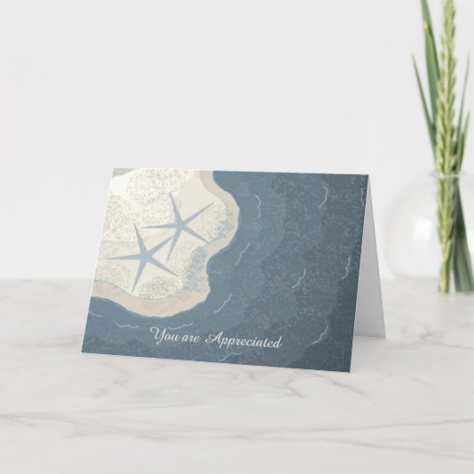 Carte Encouragement du sable et du rivage (Devant)