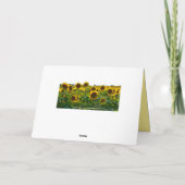 Carte Encouragement du terrain de tournesol (Dos)