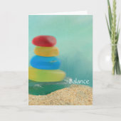 Carte Encouragement du verre de mer Se tirer bien (Devant)