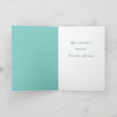 Carte Encouragement du verre de mer Se tirer bien (Intérieur)