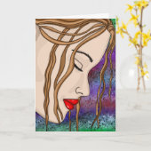 Carte Encouragement et soutien (Fleur jaune)