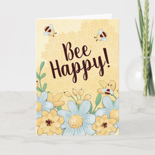 Carte Encouragement être heureux (Devant)