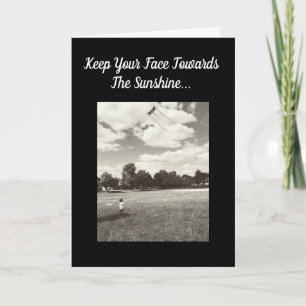 Carte Encouragement Face À La Lumière Du Soleil Inspirat
