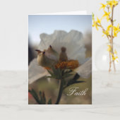 Carte - encouragement - foi (Fleur jaune)