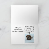 Carte Encouragement, je suis ici pour vous, Support mign (Intérieur)