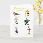 Carte Encouragement-La course peut devenir difficile mai (Fleur jaune)