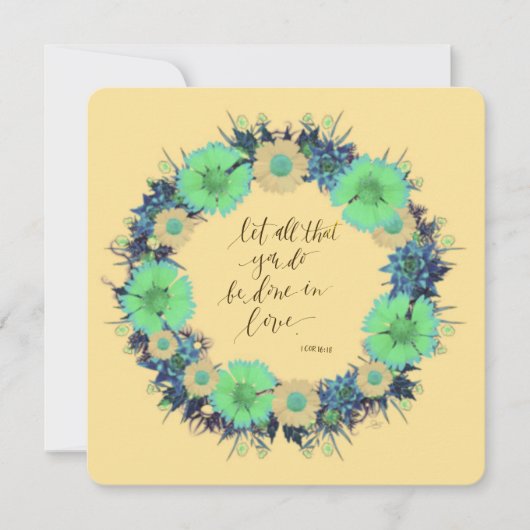 Carte Encouragement Lumière Réconfort Espoir (Devant)