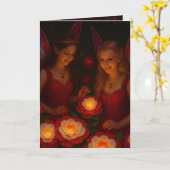 Carte Encouragement Message Stay Strong Thinking of You (Fleur jaune)