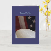 Carte Encouragement militaire (Fleur jaune)