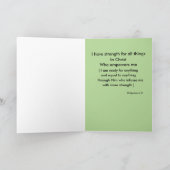 Carte encouragement militaire (Intérieur)