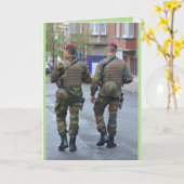 Carte encouragement militaire (Fleur jaune)