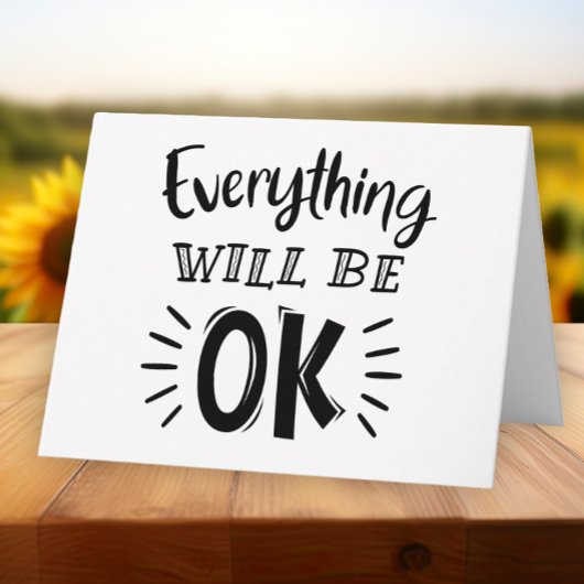 Carte Encouragement Penser à vous Amour de l'amitié