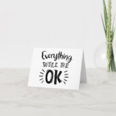 Carte Encouragement Penser à vous Amour de l'amitié (Devant)