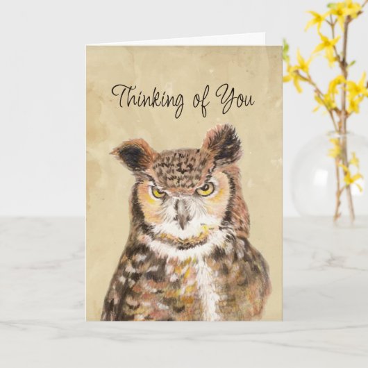 Carte Encouragement Penser à vous des moments difficiles (Fleur jaune)