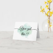 Carte Encouragement personnalisé (Fleur jaune)