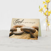 Carte Encouragement pour la force (Fleur jaune)