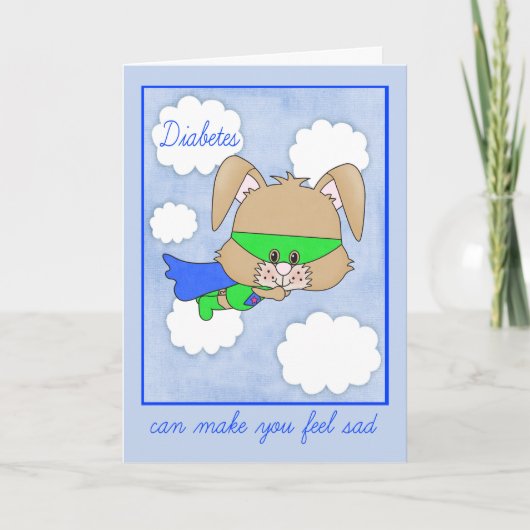 Carte Encouragement pour l'enfant avec du diabète (Devant)