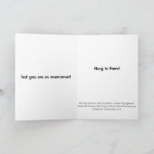 Carte Encouragement pour les moments difficiles ! (Intérieur)