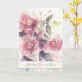 Carte Encouragement pour les patients atteints du cancer (Fleur jaune)