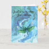 Carte Encouragement support (Fleur jaune)