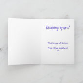 Carte Encouragement sur les routes difficiles (Intérieur)