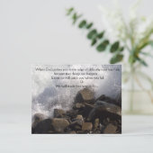 Carte - Encouragement - Vagues à éclaboussures (Debout devant)