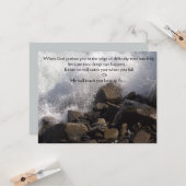 Carte - Encouragement - Vagues à éclaboussures (Devant/Arrière en situation)