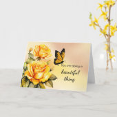 Carte Encourager l'aide aux aidants naturels pour les pa (Fleur jaune)