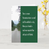 Carte Encourager le miroir de révision de devis (Fleur jaune)