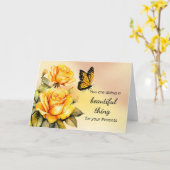 Carte Encourager le soutien des aidants naturels pour le (Fleur jaune)