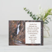 Carte Encourager les écritures Isaiah Cascade Nature (Debout devant)