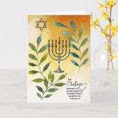 Carte Encouragez-moi "Dieu est notre Refuge" (Fleur jaune)