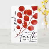 Carte Encouragez-Moi "Marcher par la foi" (Fleur jaune)