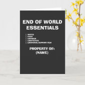 Carte End of World (Fleur jaune)