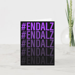 Carte #endalz mémoire soutien de sensibilisation à la ma
