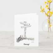 Carte Endigué si vous faites, endigué si vous ne faites (Fleur jaune)