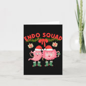 Carte Endo Squad Nurse Stomach Santa Hat Endoscopy Tech  (Devant)