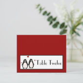 Carte Endroit Écrit Penguin Love Couple Mate pour (Debout devant)