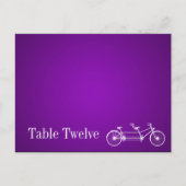 Carte Endroit Écrit Whimsical Purple Double Vélo (Devant)