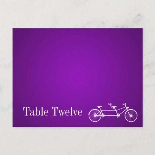Carte Endroit Écrit Whimsical Purple Double Vélo (Devant)