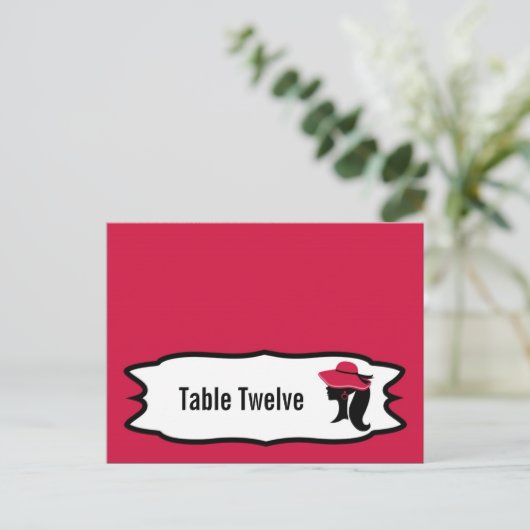 Carte Endroit Écrite Formelle Casquette Élégante R (Debout devant)