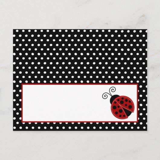 Carte Endroit Écrite Red Ladybug (Devant)