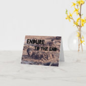 Carte Endure Christian Army Soldier Boot Camp Cadet (Fleur jaune)