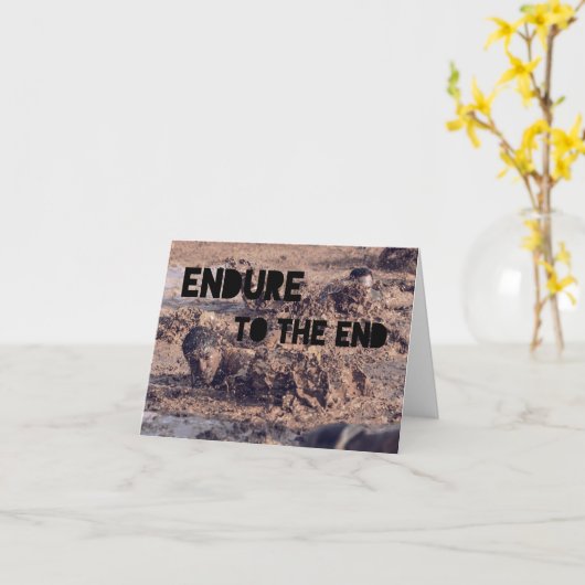 Carte Endure Christian Army Soldier Boot Camp Cadet (Fleur jaune)
