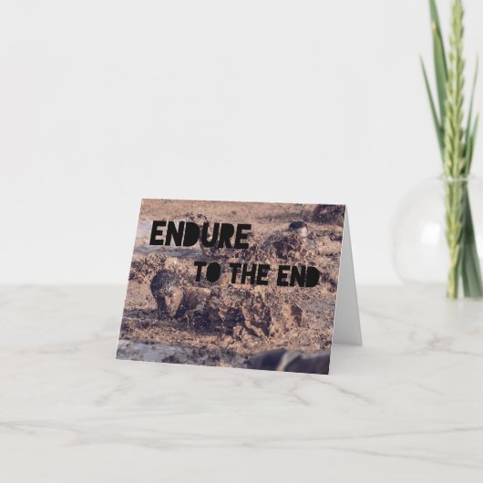 Carte Endure Christian Army Soldier Boot Camp Cadet (Devant)