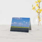 Carte Énergie alternative - Solaire et Vent (Fleur jaune)