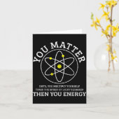 Carte Énergie Physique Drôle Science Nerd Physicien (Fleur jaune)