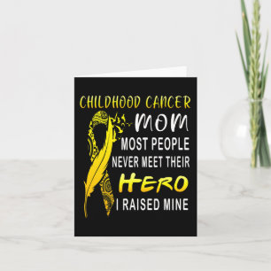 Carte Enfance Cancer Fighter Maman Mon Fils Est Mon Héro